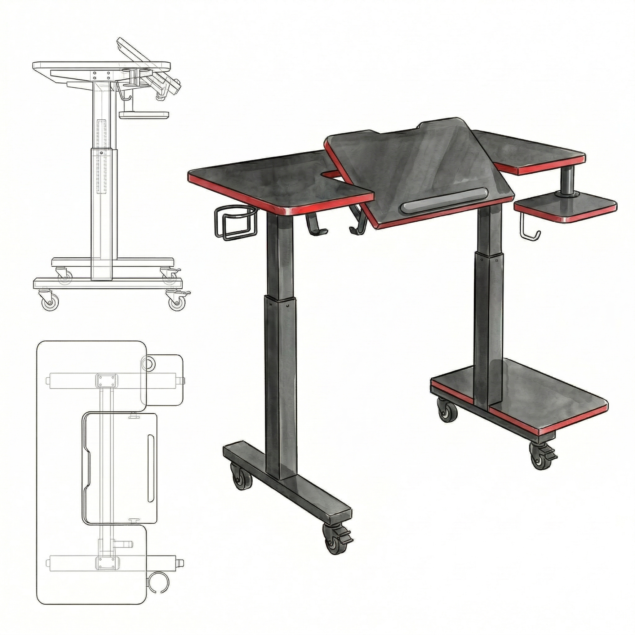 Plano técnico escritorio